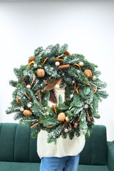 Christmas Wreath with Natural Decorations