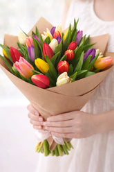 Tulpių puokštė “Natural”