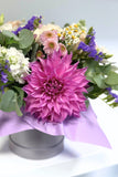 A box of dahlias