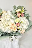 Bouquet of various flowers with Hydrangea