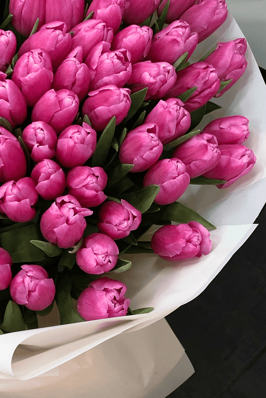 Rožinės tulpės